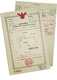 Land title deed (chanote)