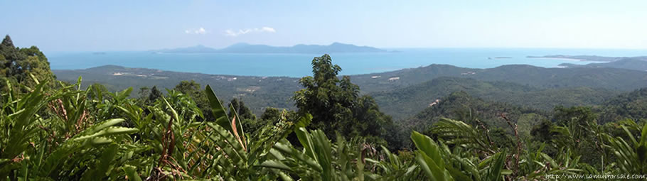 land viewed from Maenam Hill Top