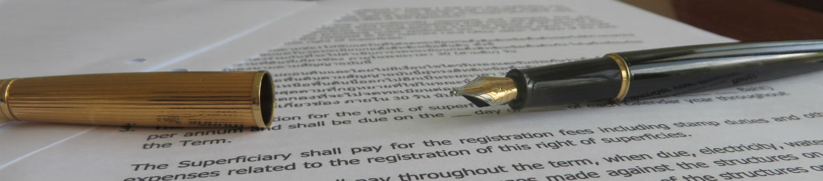 superficies contract law thailand the drafting and signing of a private Thailand superficies contract